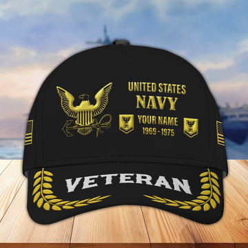 US Navy Custom Embroidered Hats VPVC307202, Gifts For Navy Veteran, Best Gifts On Father's Day, Armed Forces Day, Independence Day, Veterans Day.