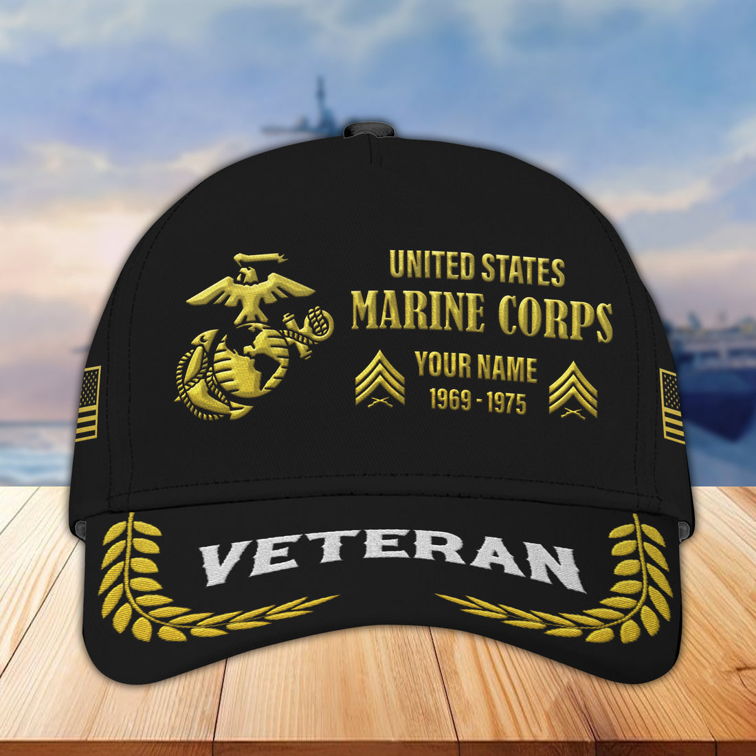 USMC Custom Embroidered Hats VPVC307203, Gifts For Marine Veteran, Best Gifts On Father's Day, Armed Forces Day, Independence Day, Veterans Day.