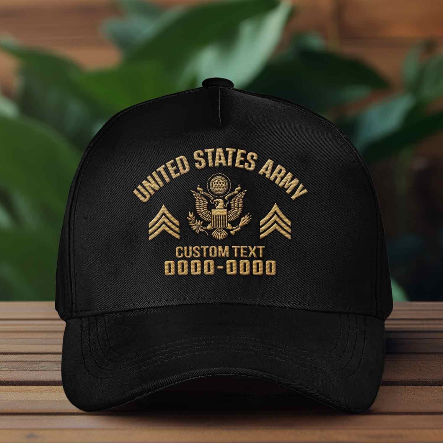 Premium Custom US Army Embroidered Hats VPVC307828, Gifts For Army Veteran, Gifts On Father's Day, Armed Forces Day, Independence Day, Veterans Day.