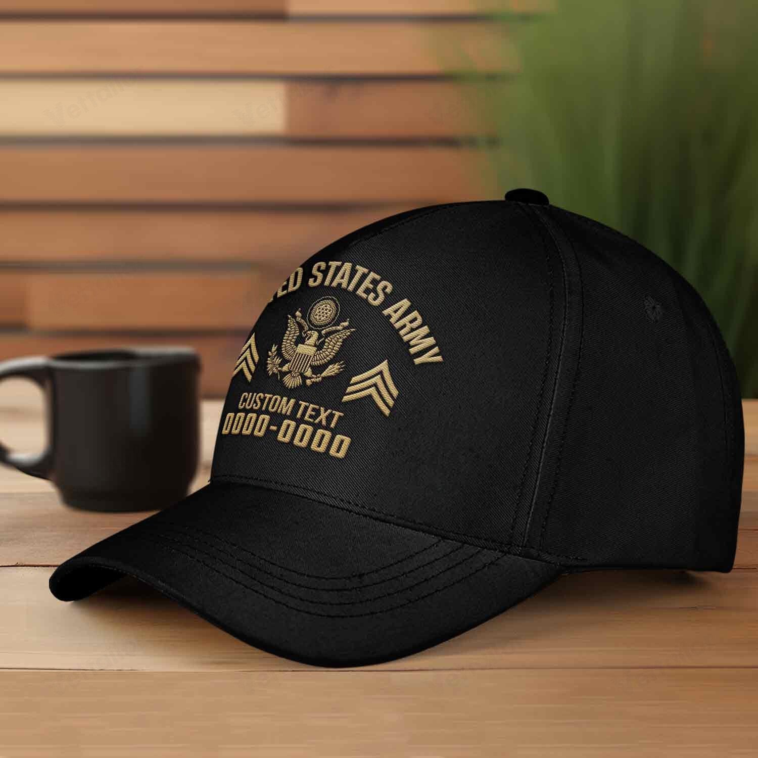Premium Custom US Army Embroidered Hats VPVC307828, Gifts For Army Veteran, Gifts On Father's Day, Armed Forces Day, Independence Day, Veterans Day.