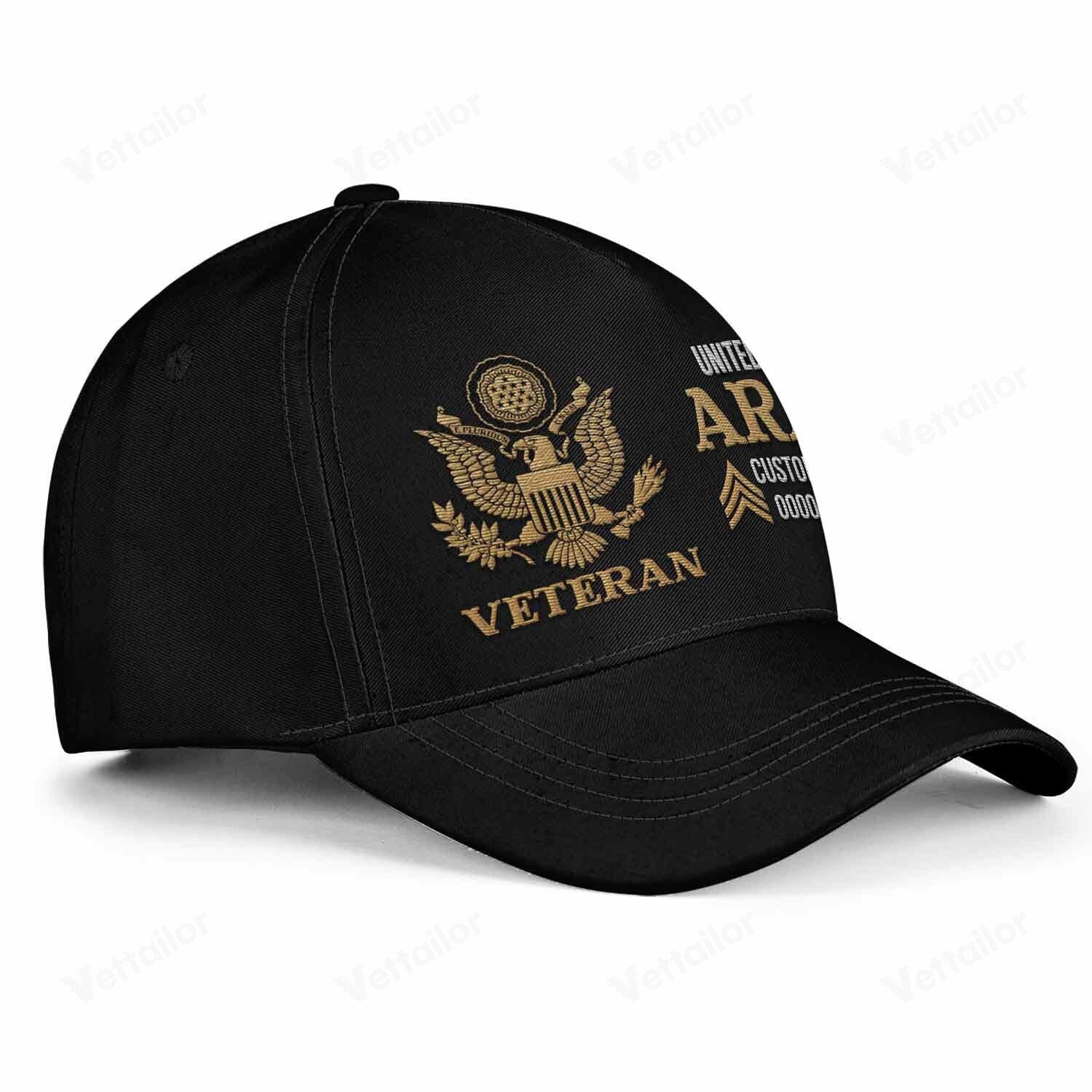 Premium Custom US Army Embroidered Hats VPVC307830, Gifts For Army Veteran, Gifts On Father's Day, Armed Forces Day, Independence Day, Veterans Day.