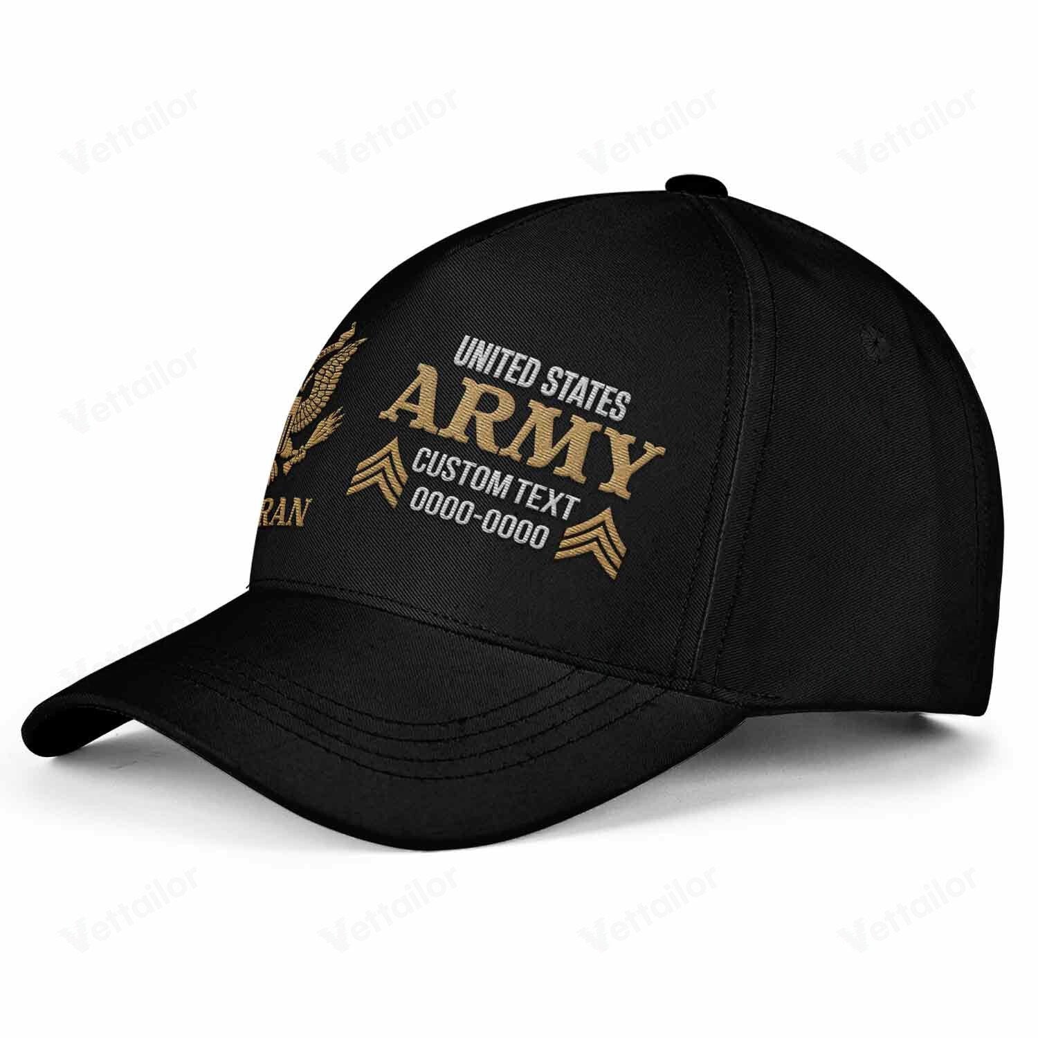 Premium Custom US Army Embroidered Hats VPVC307830, Gifts For Army Veteran, Gifts On Father's Day, Armed Forces Day, Independence Day, Veterans Day.