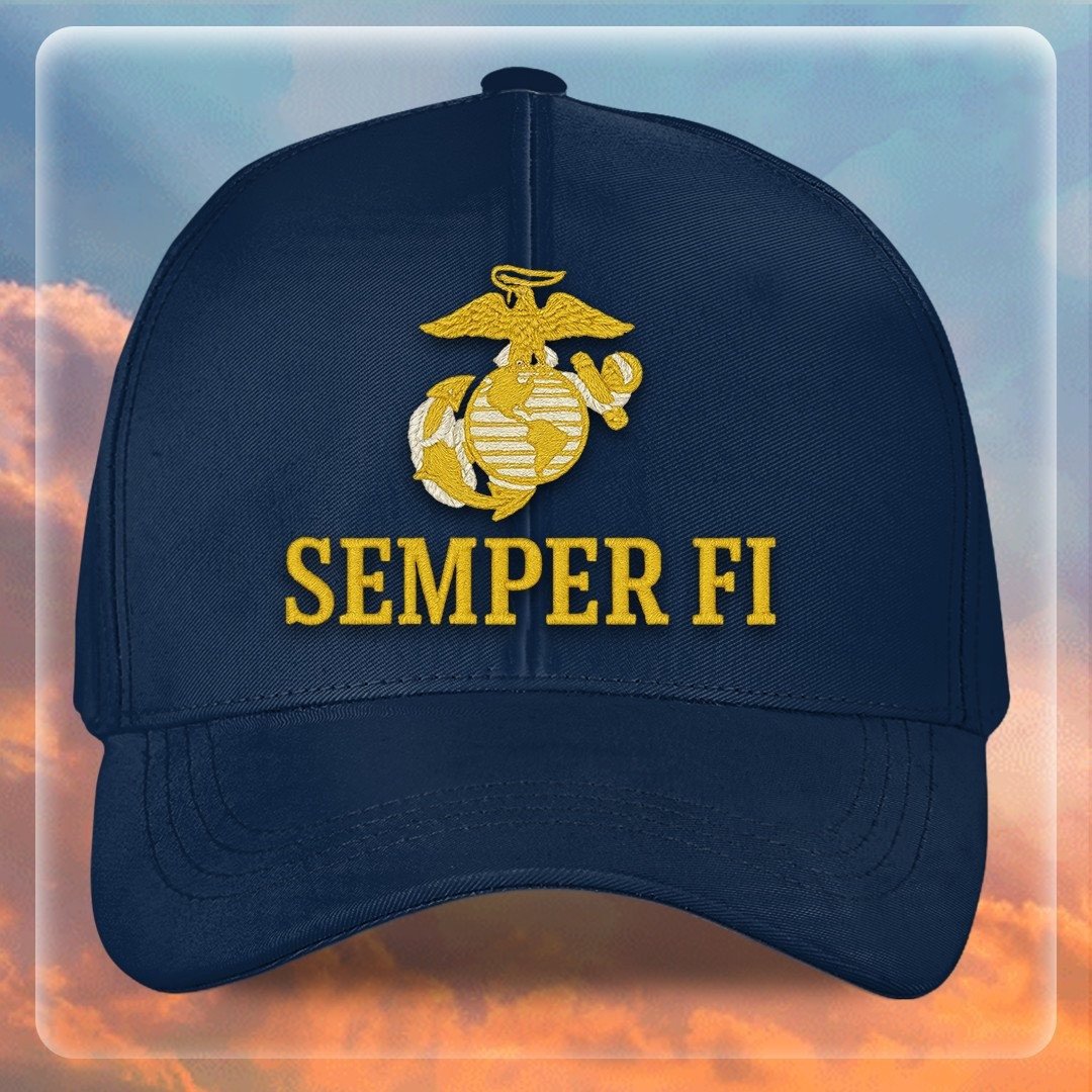 Premium USMC Embroidered Hats VPVC307838, Gifts For Marine Veteran, Gifts On Father's Day, Armed Forces Day, Independence Day, Veterans Day.