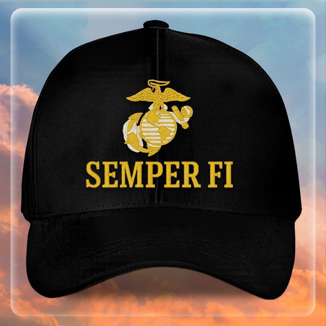 Premium USMC Embroidered Hats VPVC307840, Gifts For Marine Veteran, Gifts On Father's Day, Armed Forces Day, Independence Day, Veterans Day.