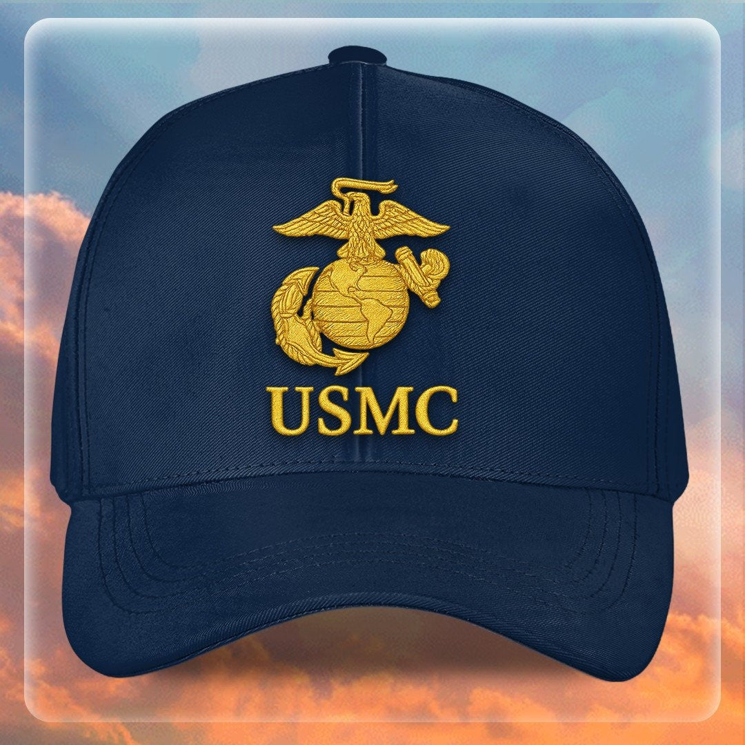Premium USMC Embroidered Hats VPVC307846, Gifts For Marine Veteran, Gifts On Father's Day, Armed Forces Day, Independence Day, Veterans Day.