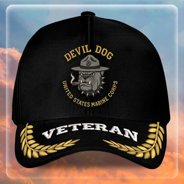 Premium USMC Embroidered Hats VPVC307871, Gifts For Marine Veteran, Gifts On Father's Day, Armed Forces Day, Independence Day, Veterans Day.