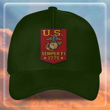 Premium USMC Embroidered Hats VPVC307873, Gifts For Marine Veteran, Gifts On Father's Day, Armed Forces Day, Independence Day, Veterans Day.