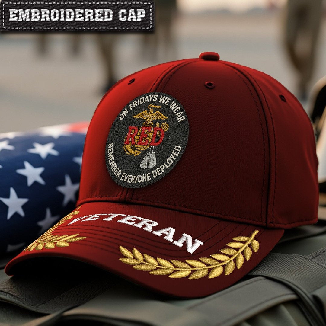 Premium USMC Embroidered Hats VPVC307925, Gifts For Marine Veteran, Gifts On Father's Day, Armed Forces Day, Independence Day, Veterans Day.