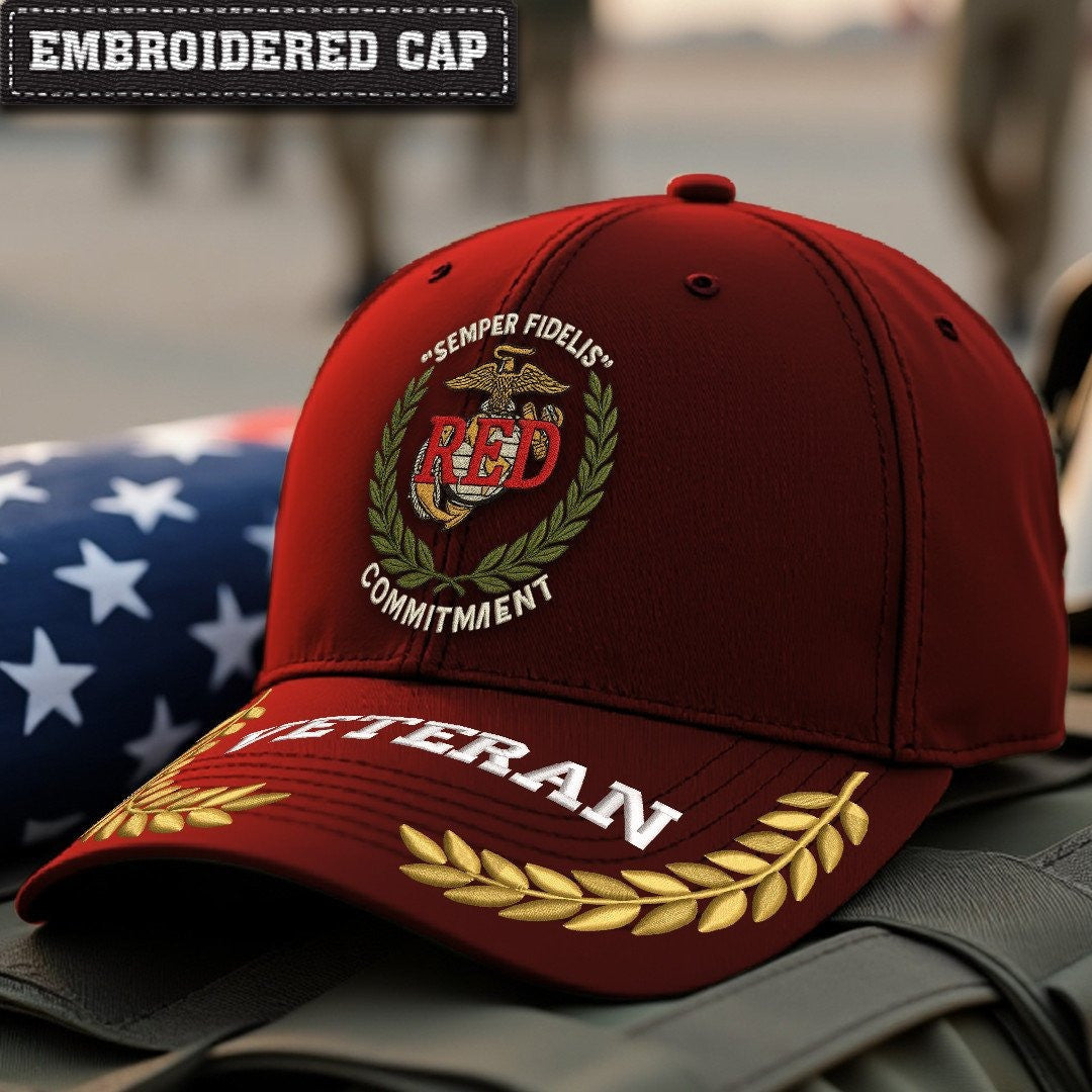Premium USMC Embroidered Hats VPVC307928, Gifts For Marine Veteran, Gifts On Father's Day, Armed Forces Day, Independence Day, Veterans Day.