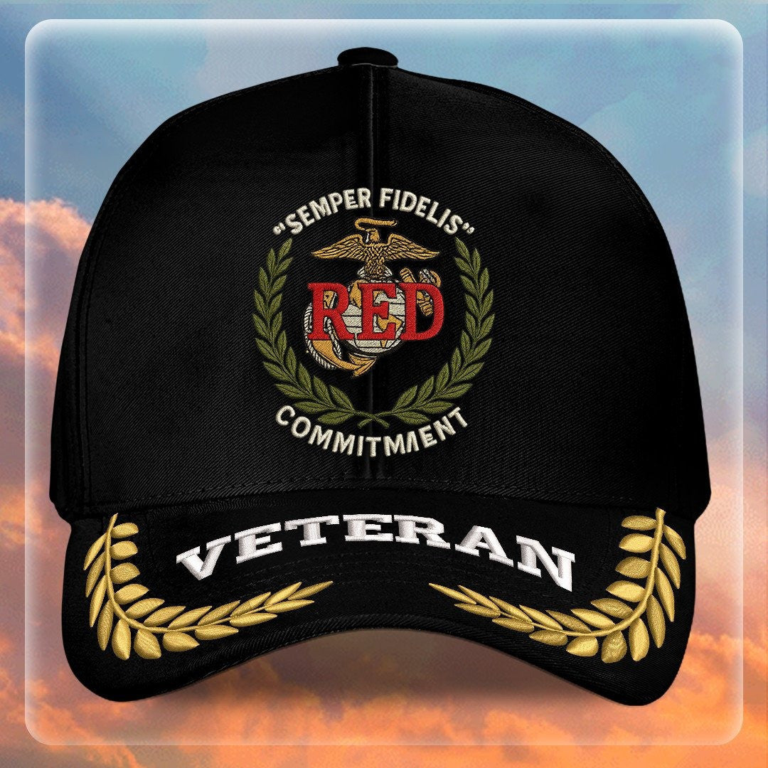 Premium USMC Embroidered Hats VPVC307929, Gifts For Marine Veteran, Gifts On Father's Day, Armed Forces Day, Independence Day, Veterans Day.