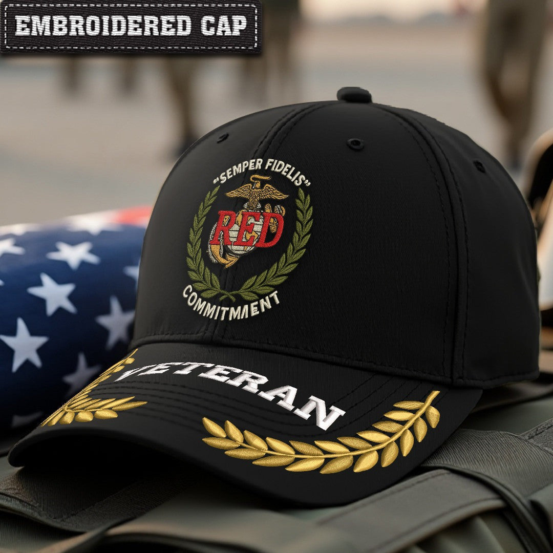 Premium USMC Embroidered Hats VPVC307929, Gifts For Marine Veteran, Gifts On Father's Day, Armed Forces Day, Independence Day, Veterans Day.