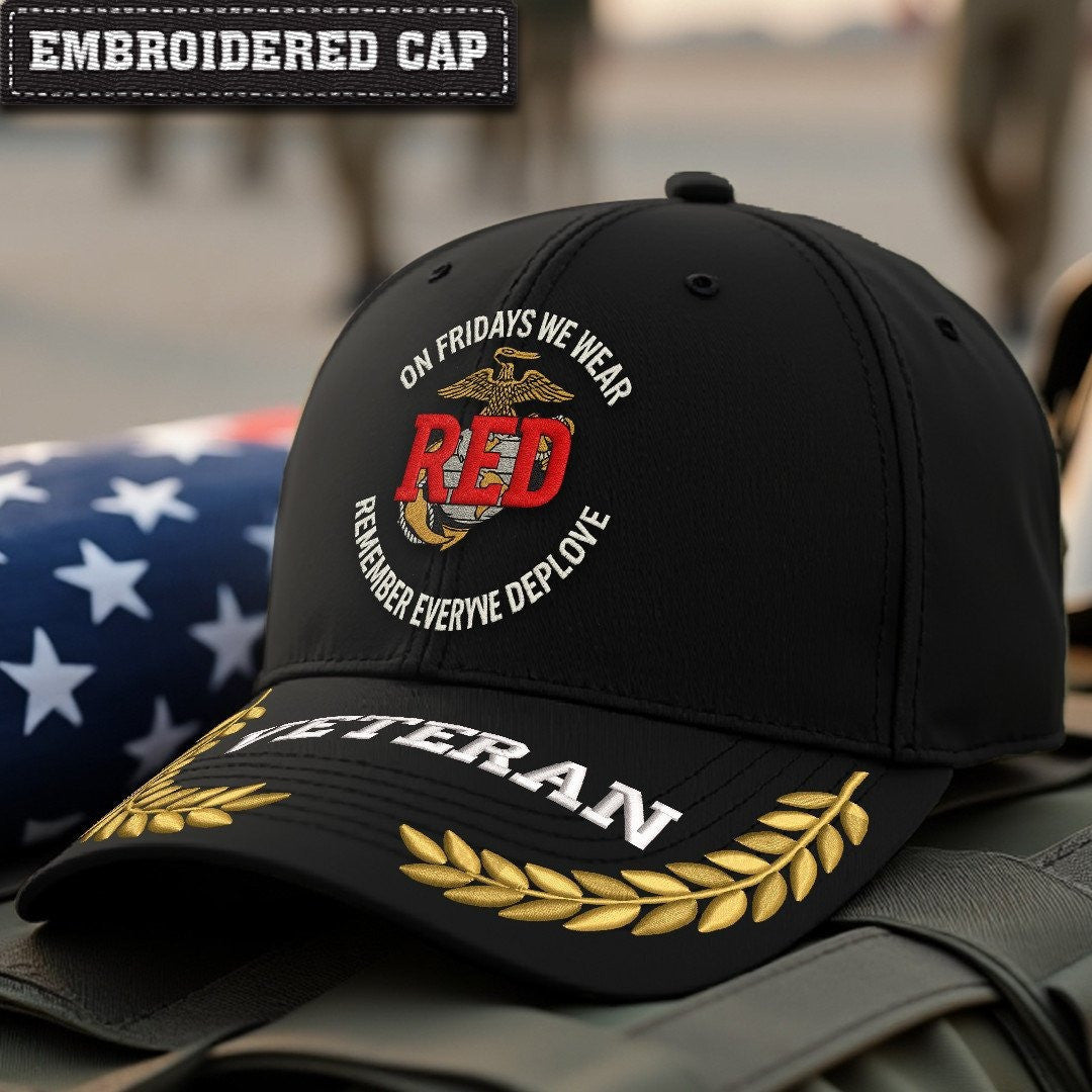 Premium USMC Embroidered Hats VPVC307932, Gifts For Marine Veteran, Gifts On Father's Day, Armed Forces Day, Independence Day, Veterans Day.