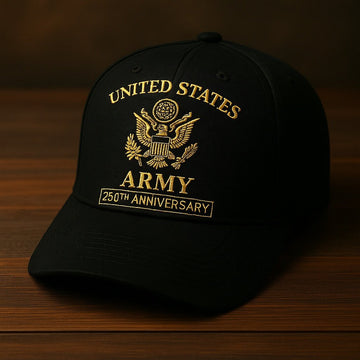 Premium 250th Anniversary Of The Army Embroidered Hats VPVC307957, Gifts For Army Veteran, Gifts On Father's Day, Armed Forces Day, Veterans Day.