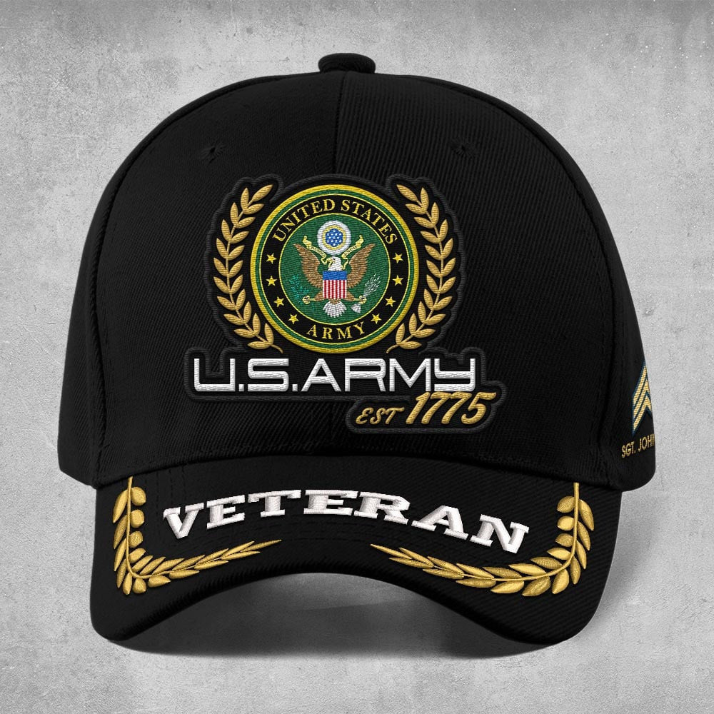 Premium Custom US Army Embroidered Hats VPVC307963, Gifts For Army Veteran, Gifts On Father's Day, Armed Forces Day, Independence Day, Veterans Day.