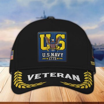 Premium Custom US Navy Embroidered Hats VPVC306902, Gifts For Navy Veteran, Best Gifts On Father's Day, Armed Forces Day, Independence Day, Veterans Day.
