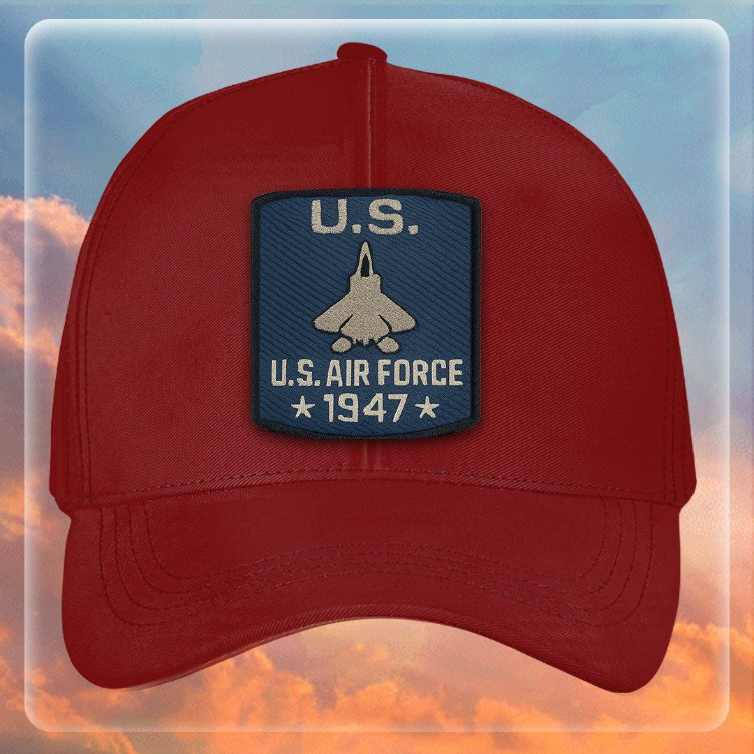 Premium USAF Embroidered Hats VPVC308032, Gifts For Air Force Veteran, Gifts On Father's Day, Armed Forces Day, Independence Day, Veterans Day.