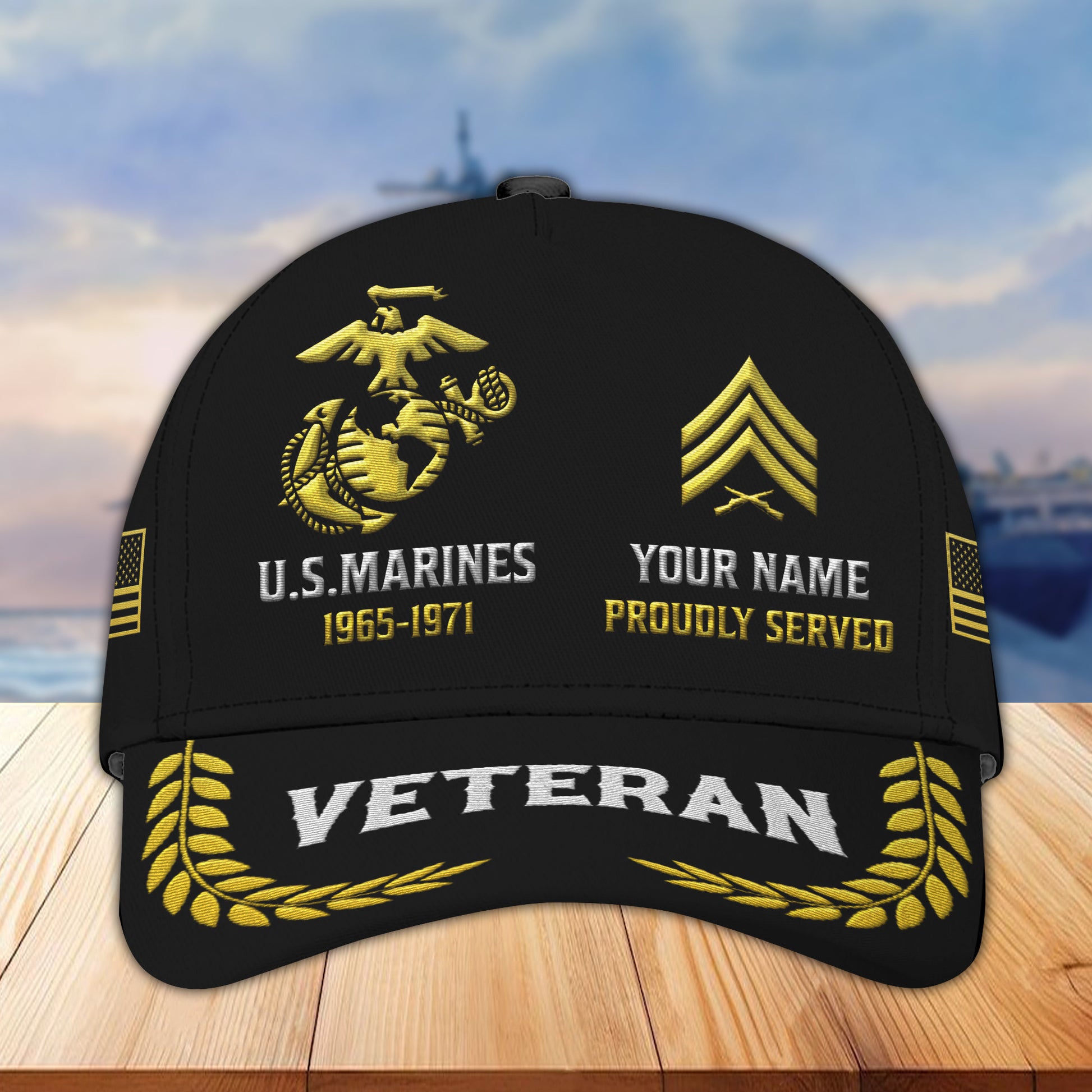 Premium Custom USMC Embroidered Hats VPVC307703, Gifts For Marine Veteran, Best Gifts On Father's Day, Armed Forces Day, Independence Day, Veterans Day.