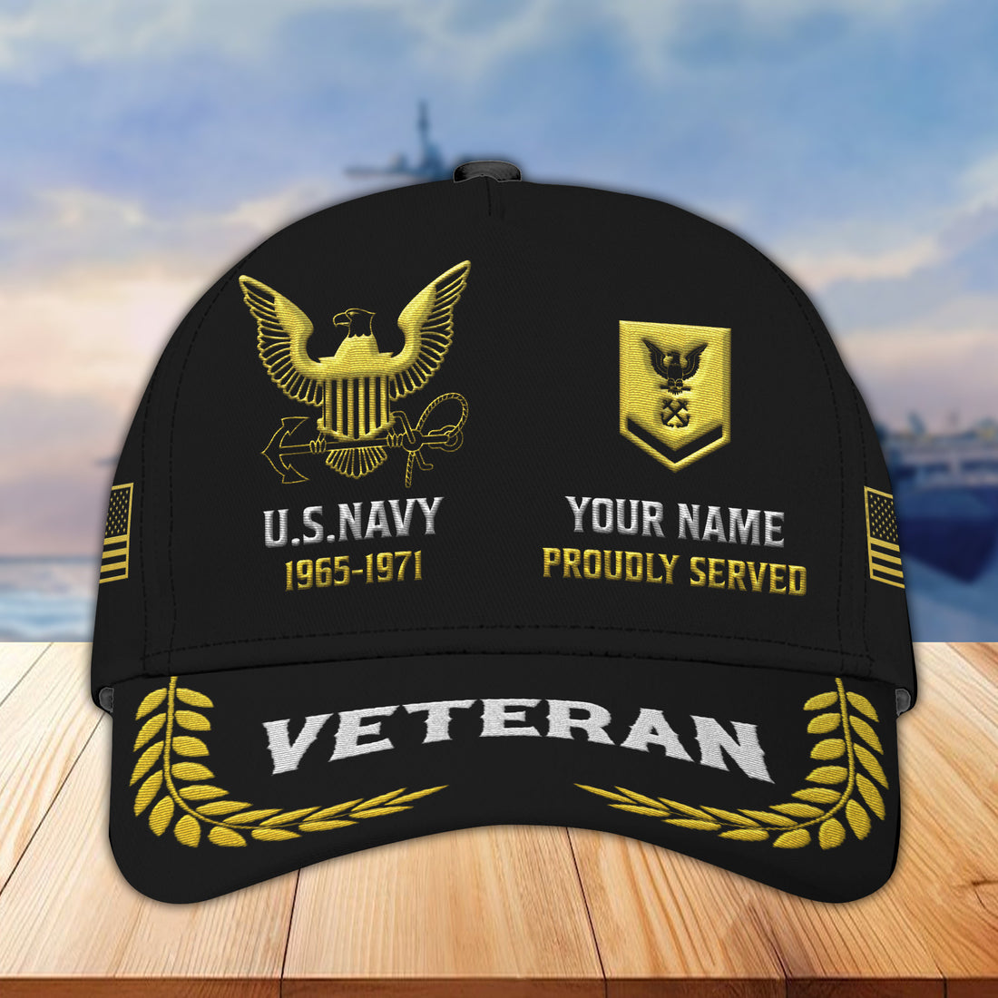 Premium Custom US Navy Embroidered Hats VPVC307702, Gifts For Navy Veteran, Best Gifts On Father's Day, Armed Forces Day, Independence Day, Veterans Day.