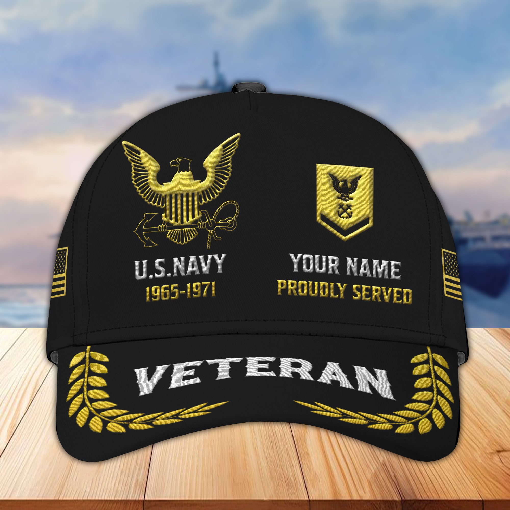 Premium Custom US Navy Embroidered Hats VPVC307702, Gifts For Navy Veteran, Best Gifts On Father's Day, Armed Forces Day, Independence Day, Veterans Day.