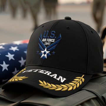 Premium USAF Embroidered Hats VPVC308056, Gifts For Air Force Veteran, Gifts On Father's Day, Armed Forces Day, Independence Day, Veterans Day.