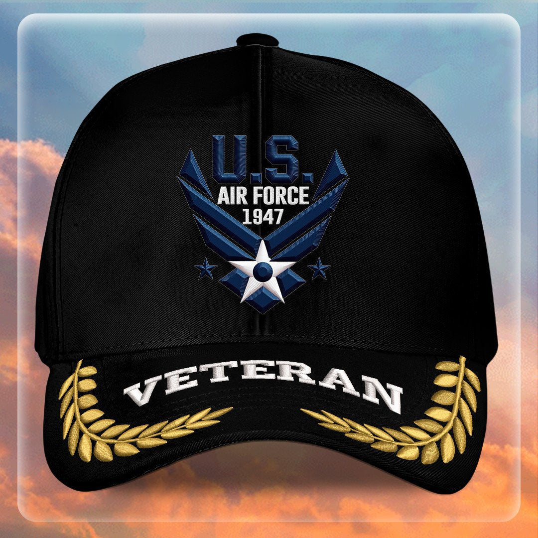 Premium USAF Embroidered Hats VPVC308056, Gifts For Air Force Veteran, Gifts On Father's Day, Armed Forces Day, Independence Day, Veterans Day.