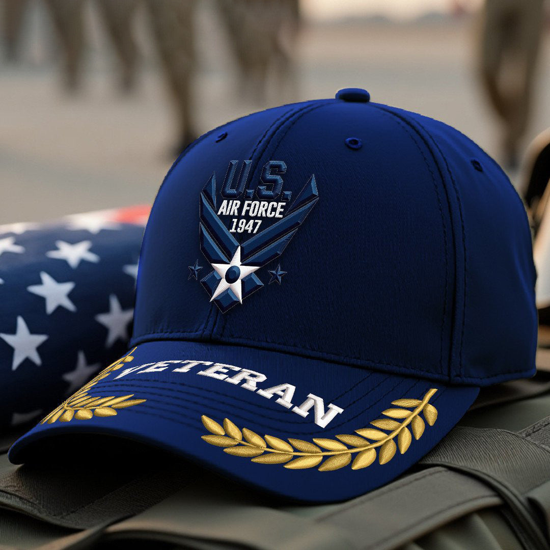 Premium USAF Embroidered Hats VPVC308058, Gifts For Air Force Veteran, Gifts On Father's Day, Armed Forces Day, Independence Day, Veterans Day.