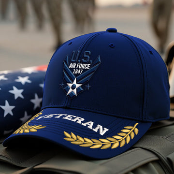 Premium USAF Embroidered Hats VPVC308058, Gifts For Air Force Veteran, Gifts On Father's Day, Armed Forces Day, Independence Day, Veterans Day.
