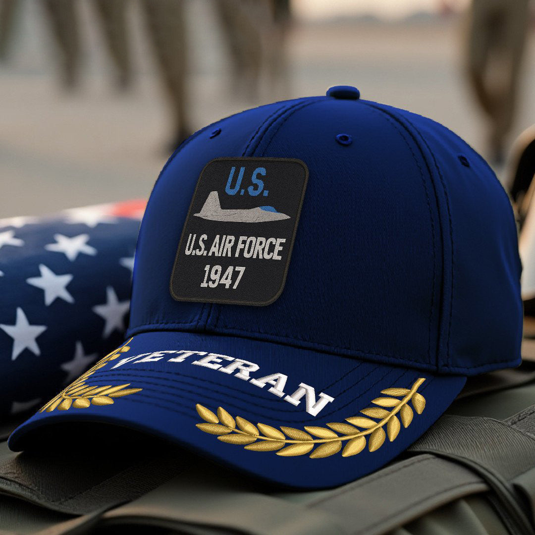 Premium USAF Embroidered Hats VPVC308061, Gifts For Air Force Veteran, Gifts On Father's Day, Armed Forces Day, Independence Day, Veterans Day.
