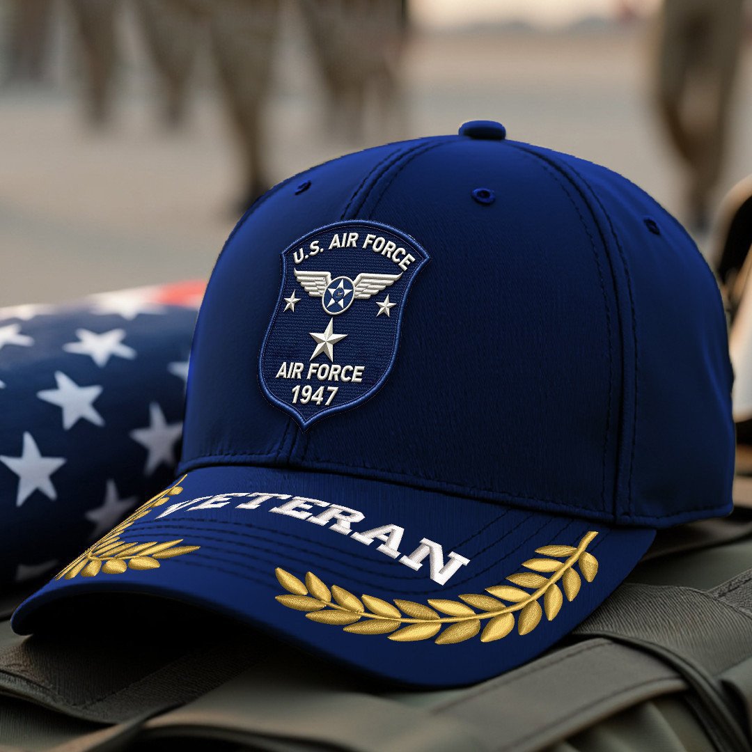 Premium USAF Embroidered Hats VPVC308067, Gifts For Air Force Veteran, Gifts On Father's Day, Armed Forces Day, Independence Day, Veterans Day.