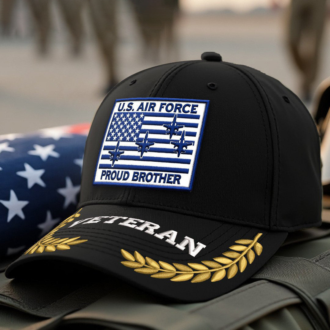 Premium USAF Embroidered Hats VPVC308071, Gifts For Air Force Veteran, Gifts On Father's Day, Armed Forces Day, Independence Day, Veterans Day.