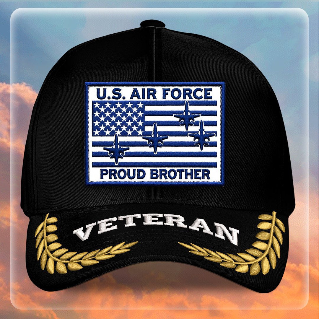 Premium USAF Embroidered Hats VPVC308071, Gifts For Air Force Veteran, Gifts On Father's Day, Armed Forces Day, Independence Day, Veterans Day.