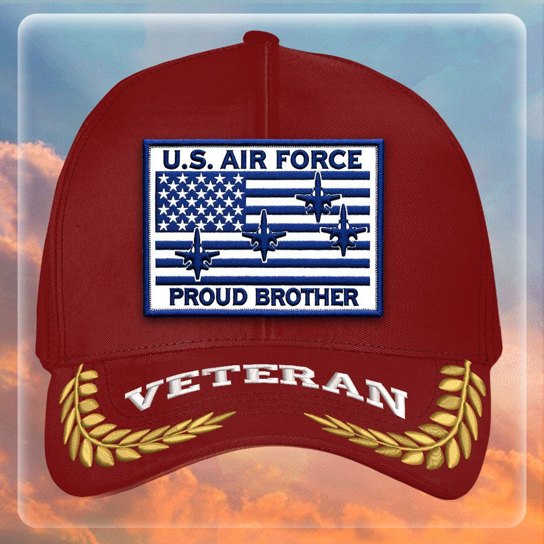 Premium USAF Embroidered Hats VPVC308072, Gifts For Air Force Veteran, Gifts On Father's Day, Armed Forces Day, Independence Day, Veterans Day.