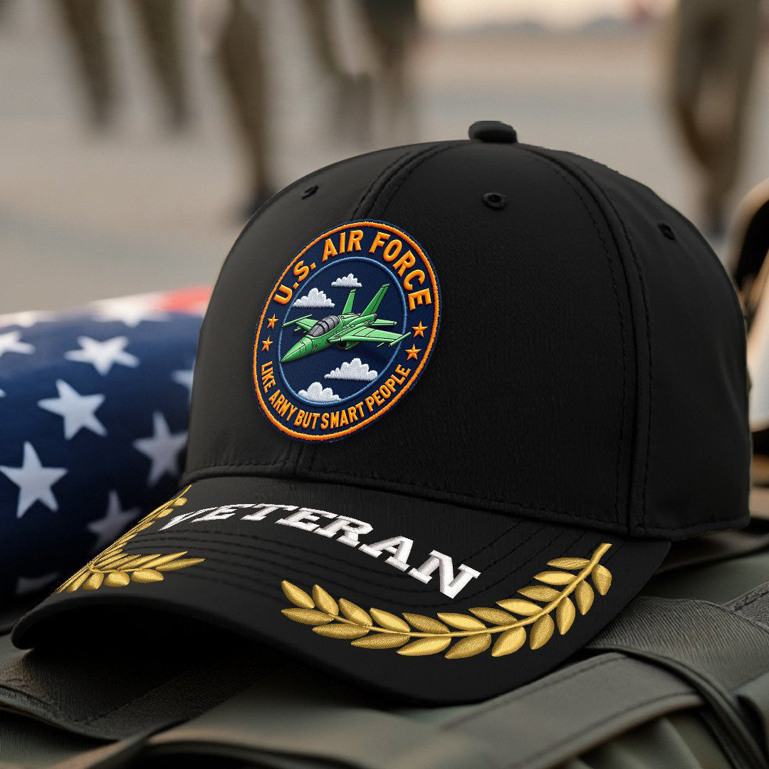 Premium USAF Embroidered Hats VPVC308074, Gifts For Air Force Veteran, Gifts On Father's Day, Armed Forces Day, Independence Day, Veterans Day.
