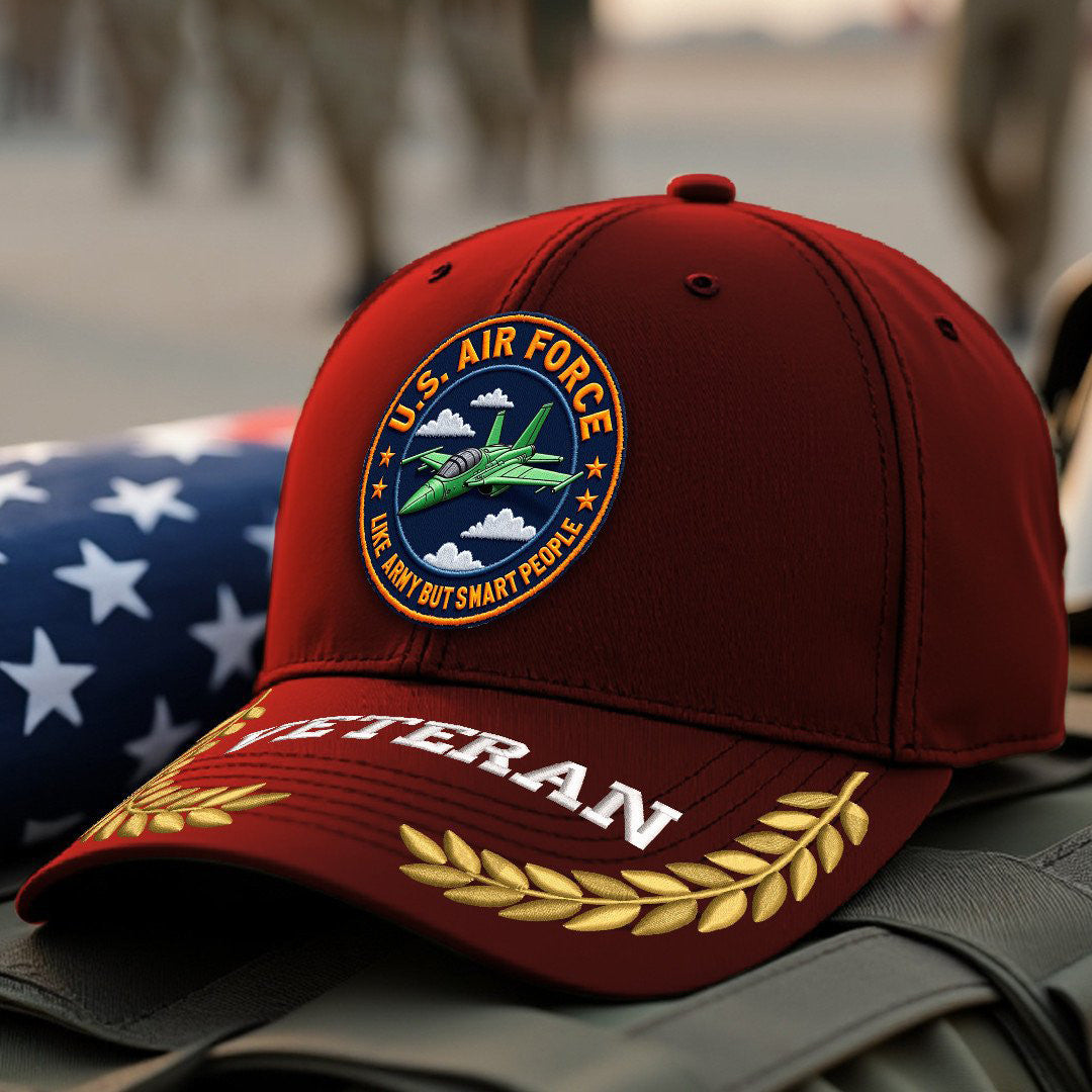 Premium USAF Embroidered Hats VPVC308075, Gifts For Air Force Veteran, Gifts On Father's Day, Armed Forces Day, Independence Day, Veterans Day.