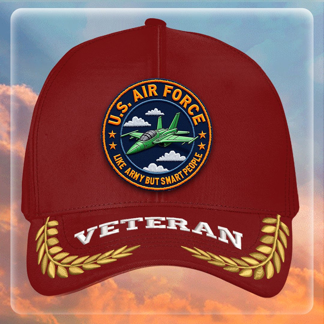 Premium USAF Embroidered Hats VPVC308075, Gifts For Air Force Veteran, Gifts On Father's Day, Armed Forces Day, Independence Day, Veterans Day.
