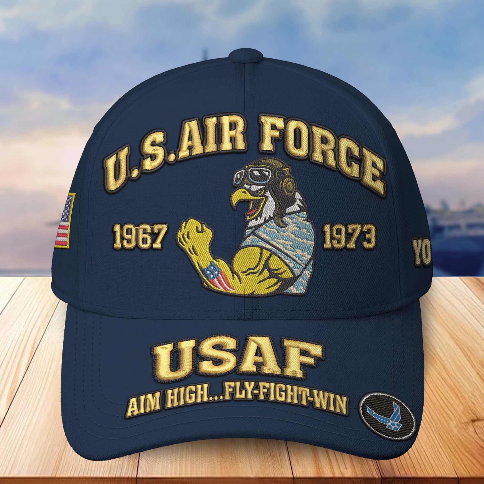 Premium Custom Name, Rank, US Veterans Embroidered Hats CPVC030701, Gift For US Veterans, Gifts On Father's Day, Armed Forces Day, Veterans Day.