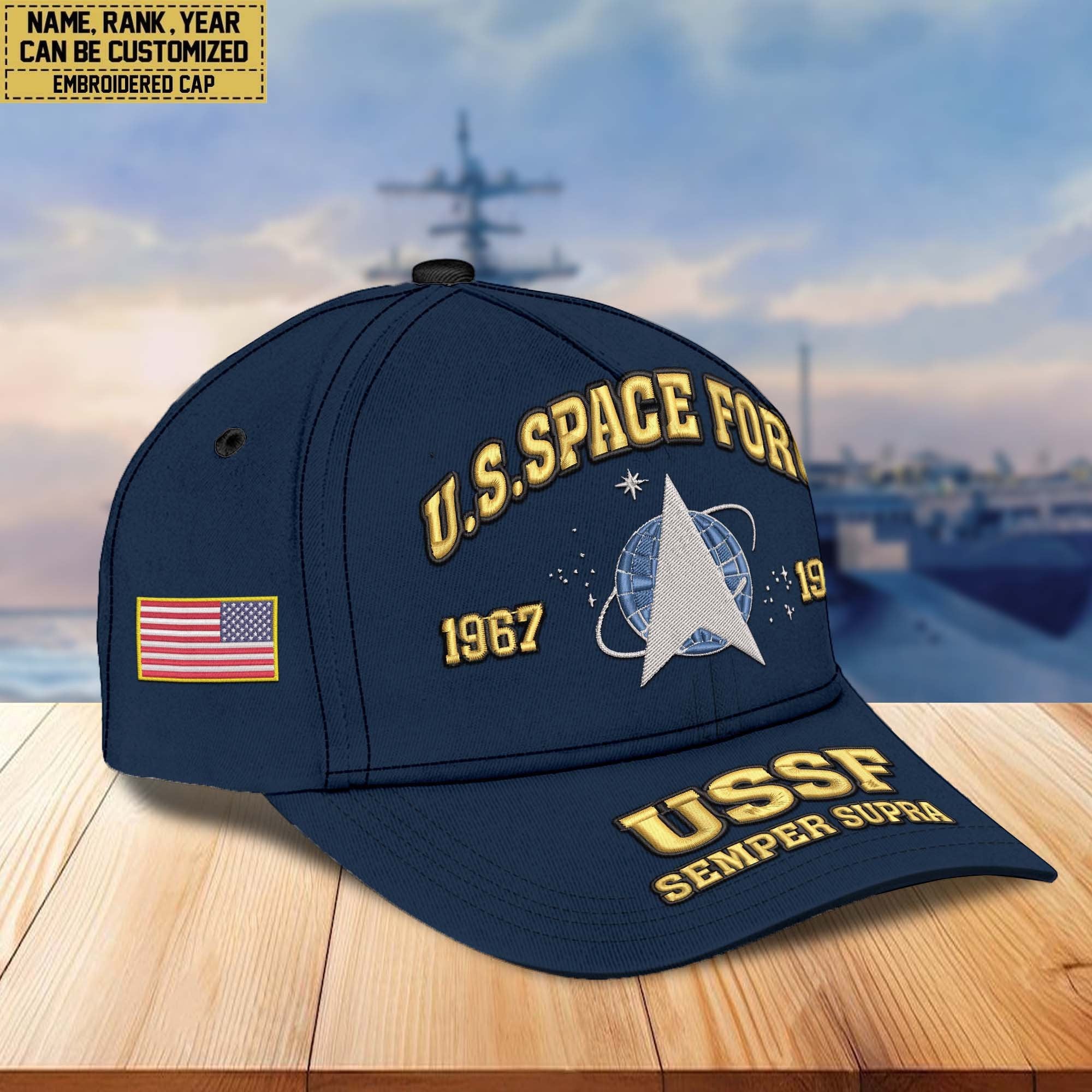 Premium Custom Name, Rank, US Veterans Embroidered Hats CPVC030701, Gift For US Veterans, Gifts On Father's Day, Armed Forces Day, Veterans Day.