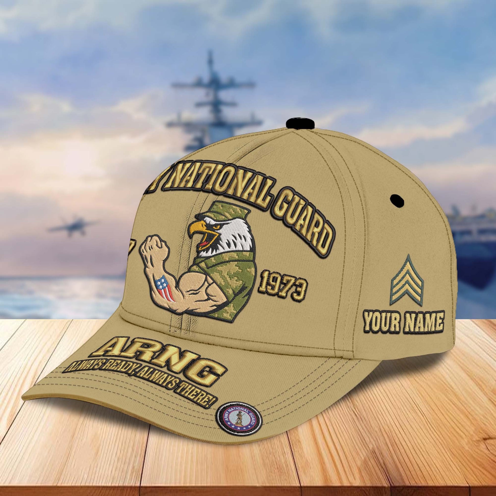 Premium Custom Name, Rank, US Veterans Embroidered Hats CPVC030701, Gift For US Veterans, Gifts On Father's Day, Armed Forces Day, Veterans Day.