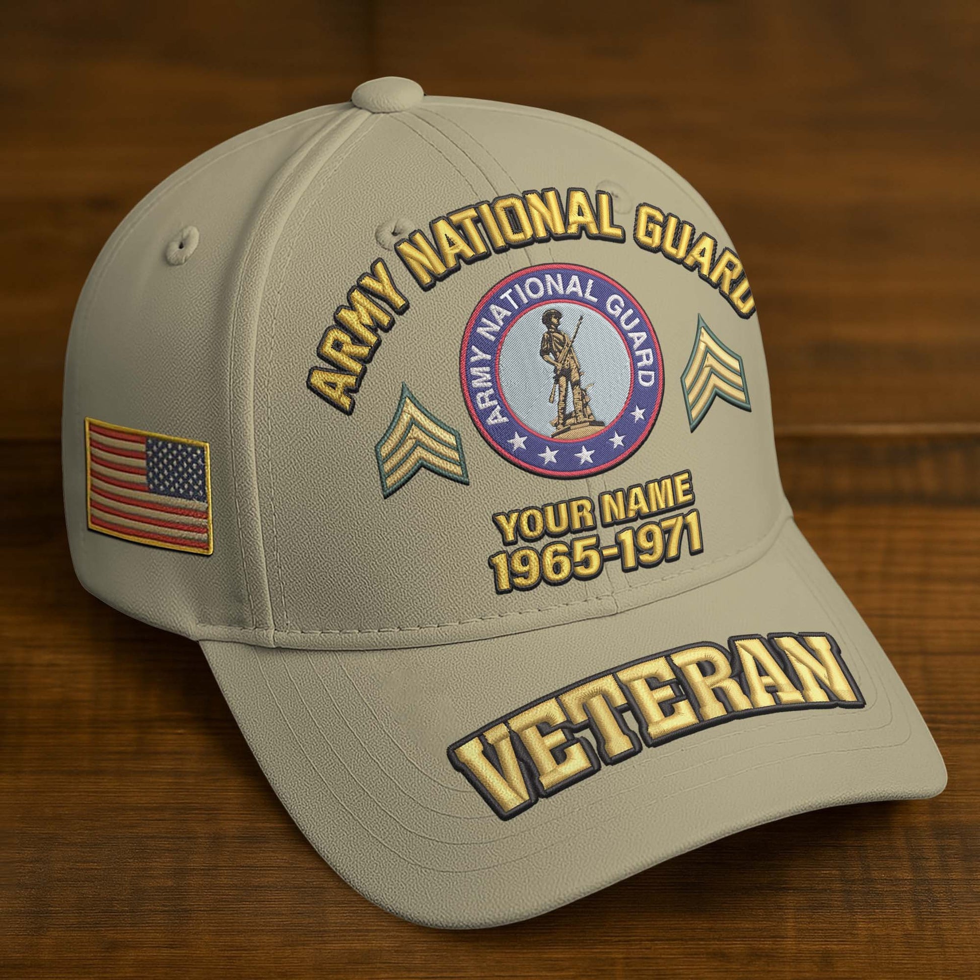Premium Custom Name, Rank, Year, US Veterans Embroidered Hats BPVC300601, Gift For US Veterans, Gifts On Father's Day, Armed Forces Day, Veterans Day.