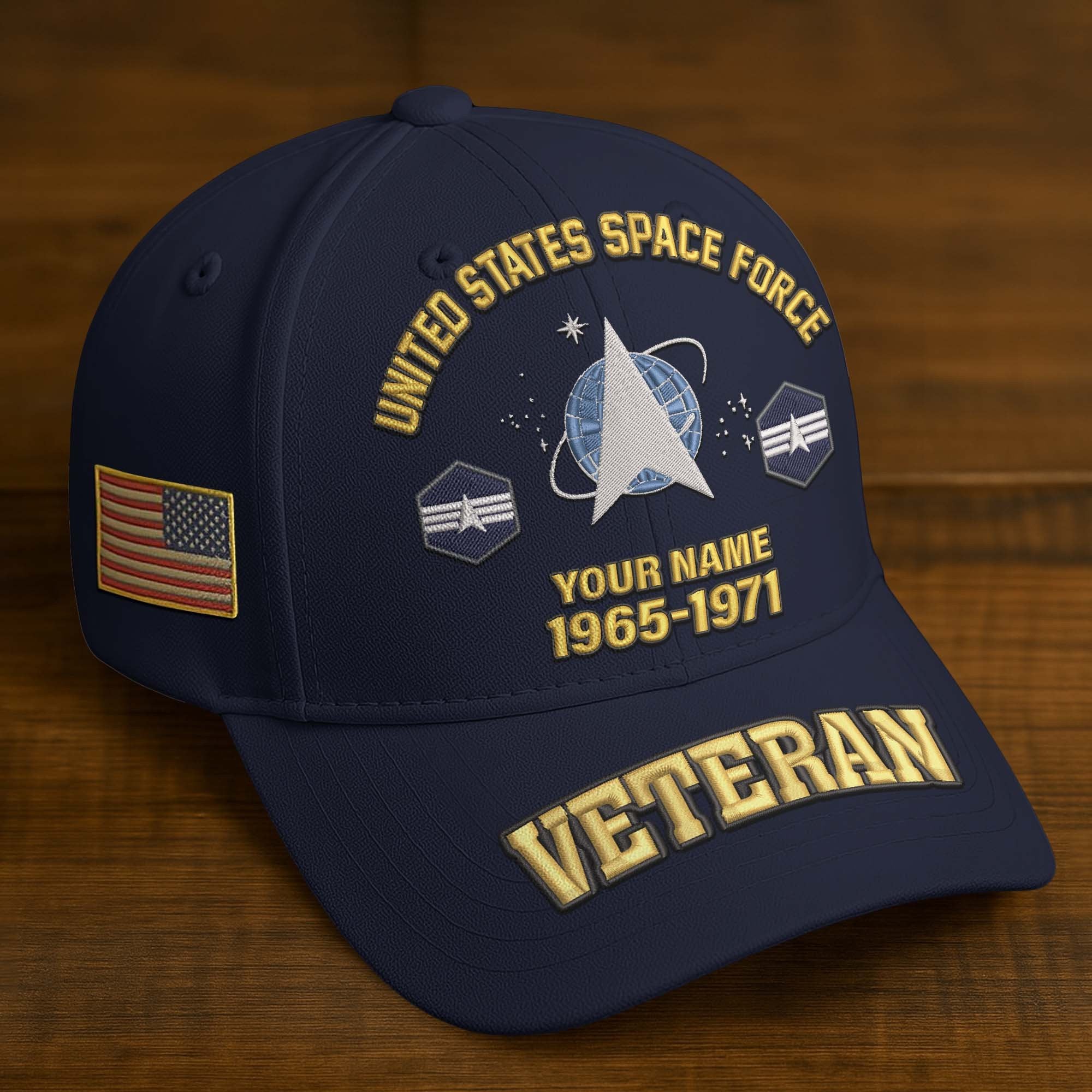 Premium Custom Name, Rank, Year, US Veterans Embroidered Hats BPVC300601, Gift For US Veterans, Gifts On Father's Day, Armed Forces Day, Veterans Day.