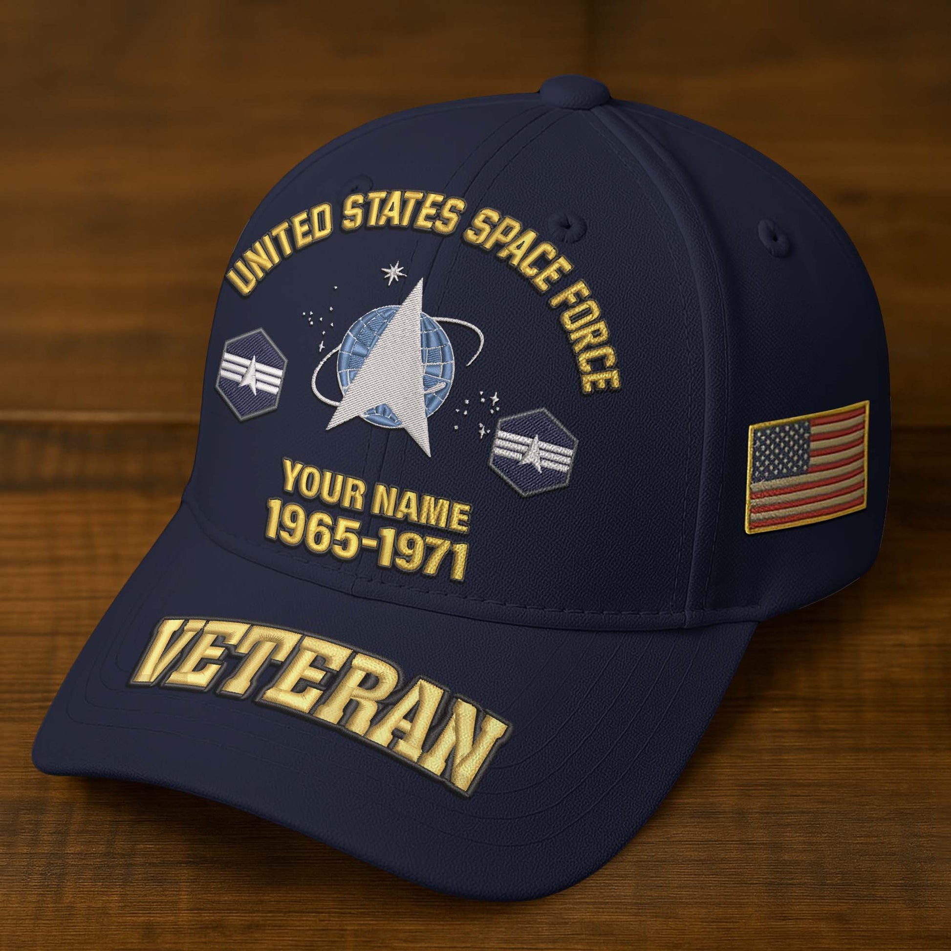 Premium Custom Name, Rank, Year, US Veterans Embroidered Hats BPVC300601, Gift For US Veterans, Gifts On Father's Day, Armed Forces Day, Veterans Day.