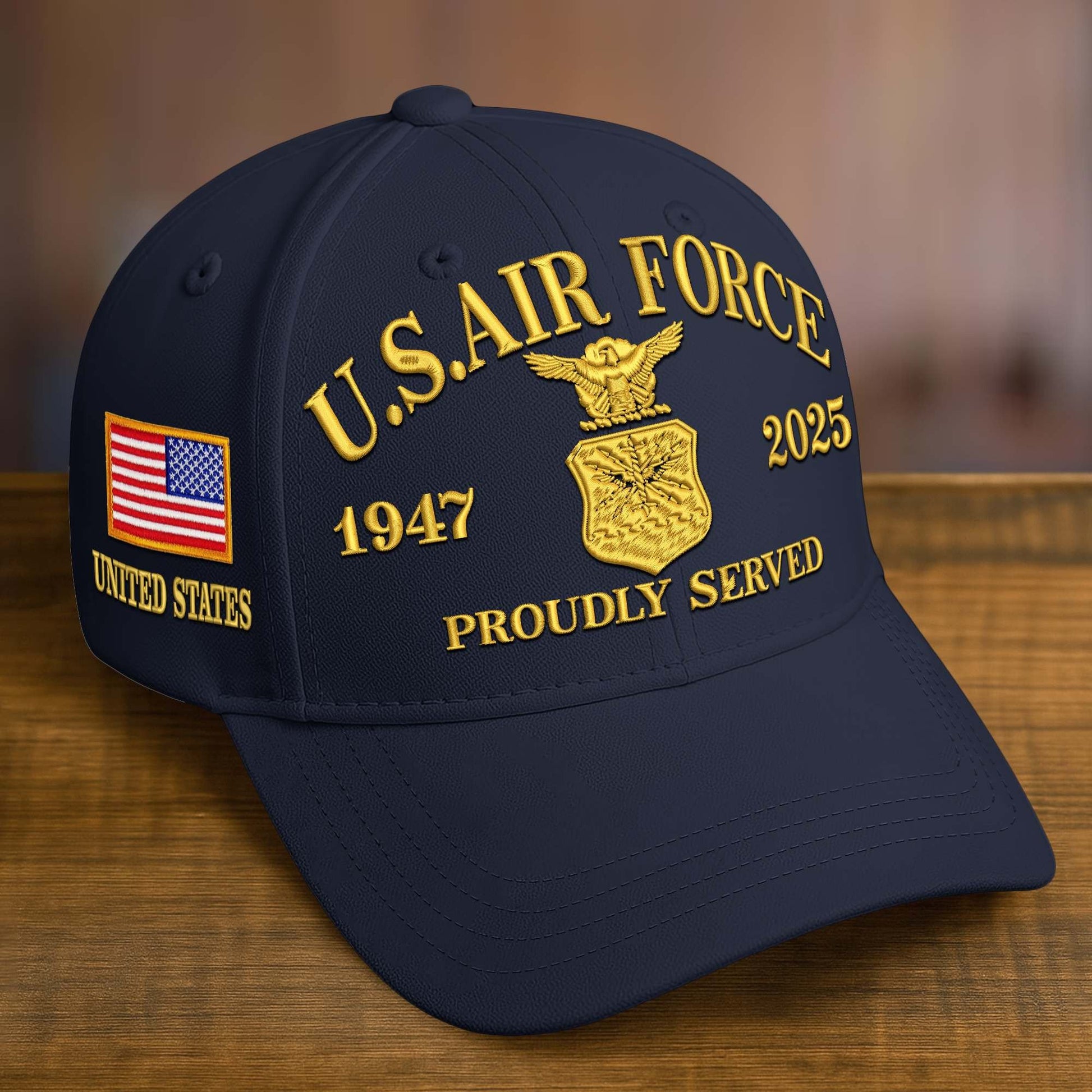 Premium Custom Name, Rank, Embroidered US Veterans Hats CPVC090701, 250th Anniversary, Gift For US Veterans, Veterans Day.