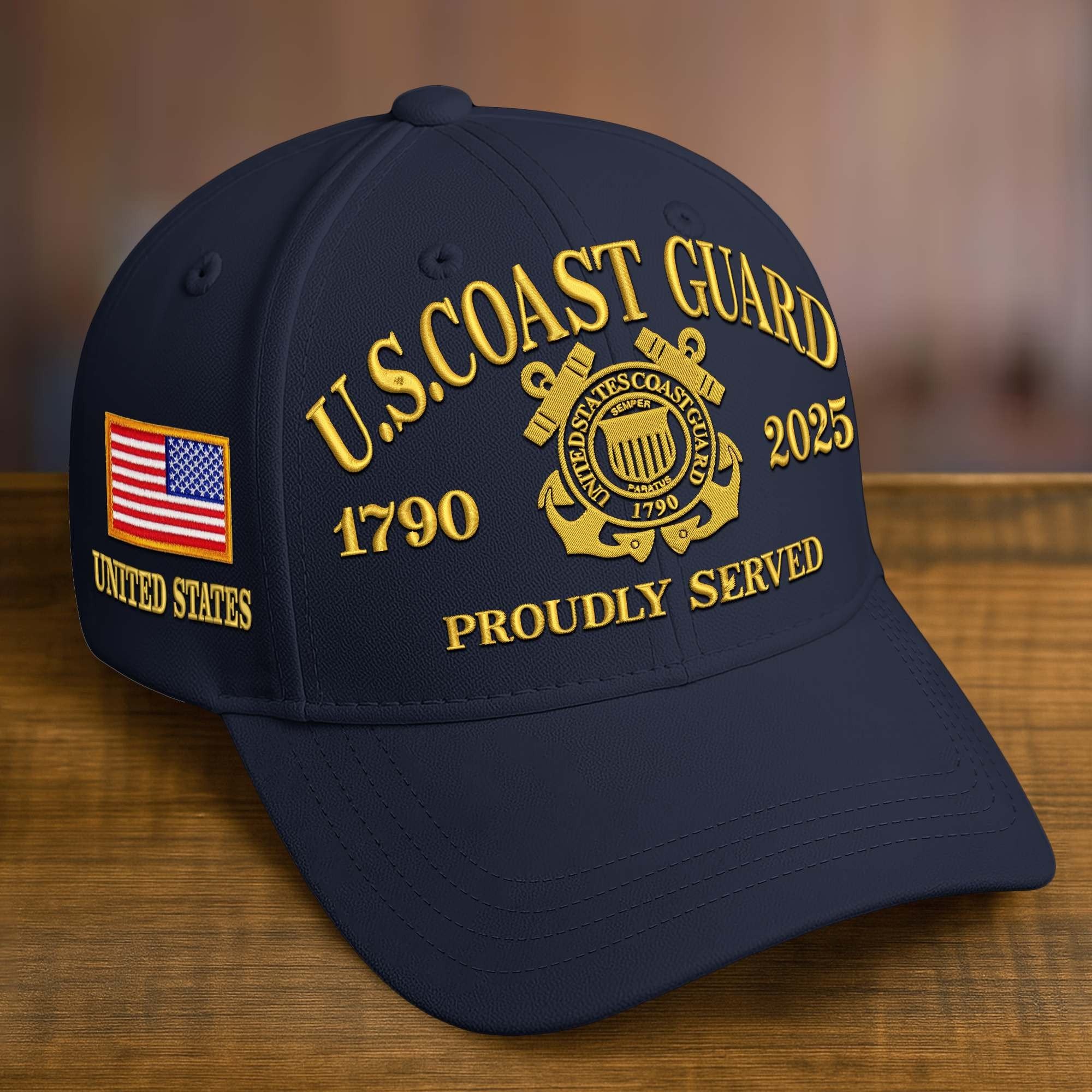 Premium Custom Name, Rank, Embroidered US Veterans Hats CPVC090701, 250th Anniversary, Gift For US Veterans, Veterans Day.