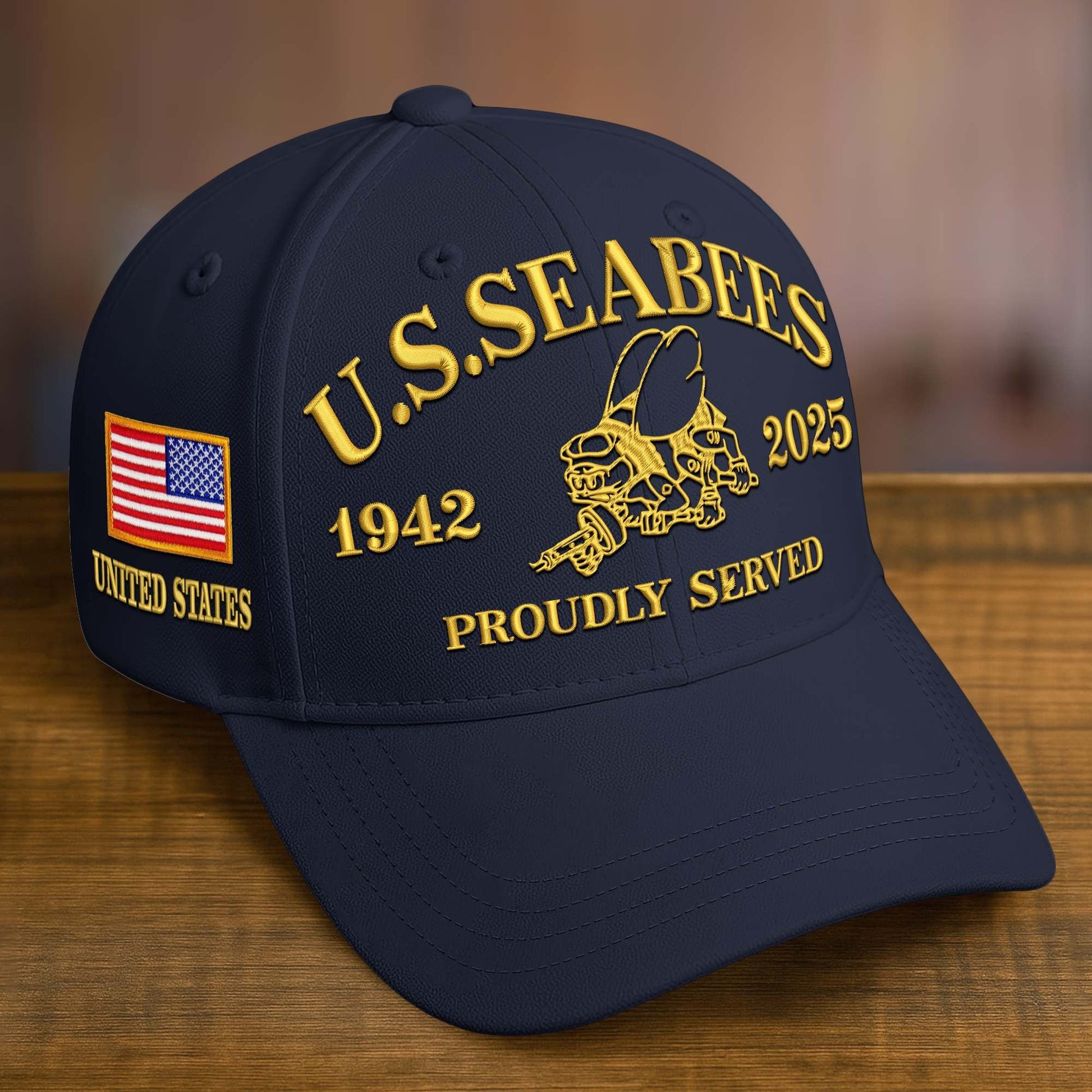 Premium Custom Name, Rank, Embroidered US Veterans Hats CPVC090701, 250th Anniversary, Gift For US Veterans, Veterans Day.