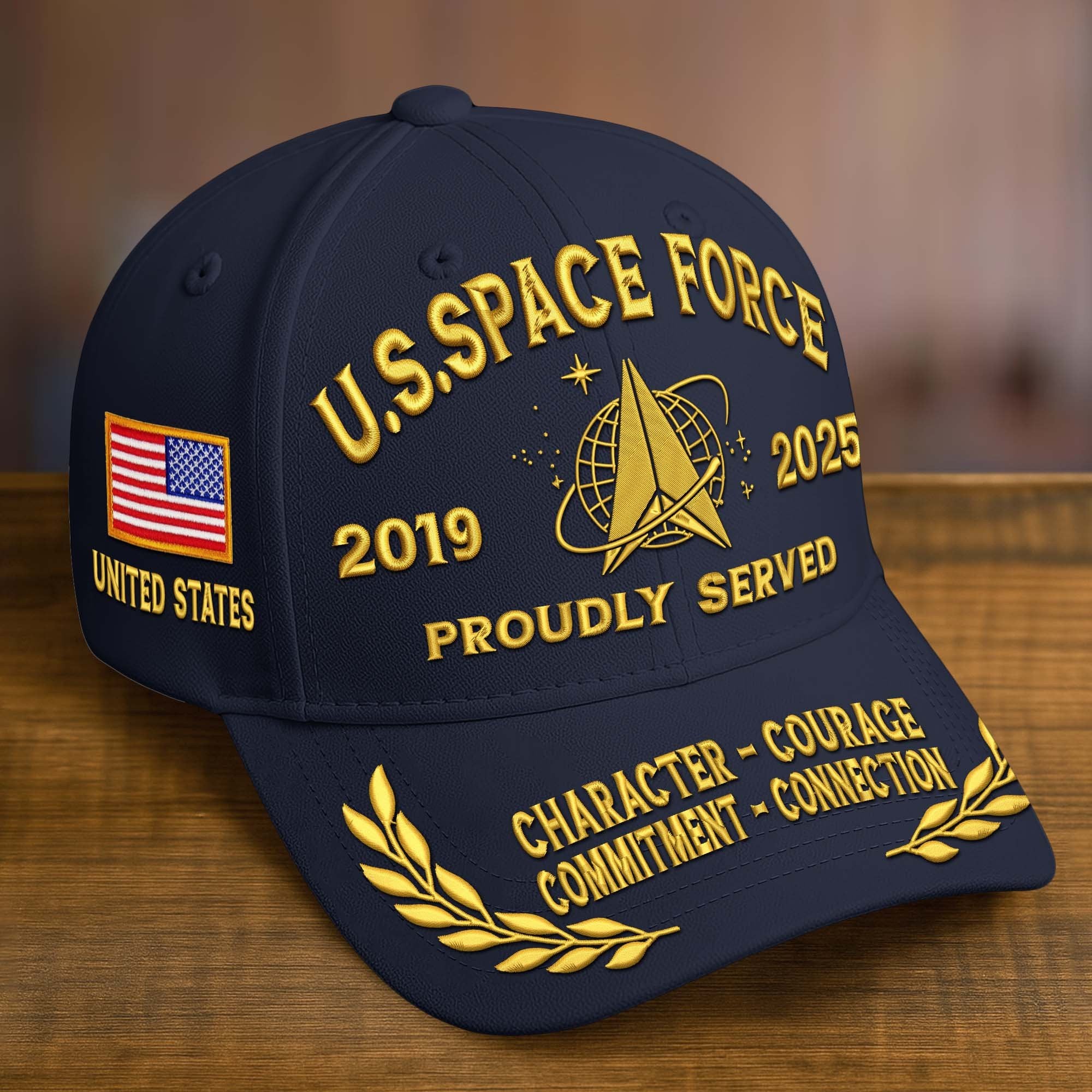 Premium Custom Name, Rank, Embroidered US Veterans Hats CPVC090702, 250th Anniversary, Gift For US Veterans, Gifts On Veterans Day.
