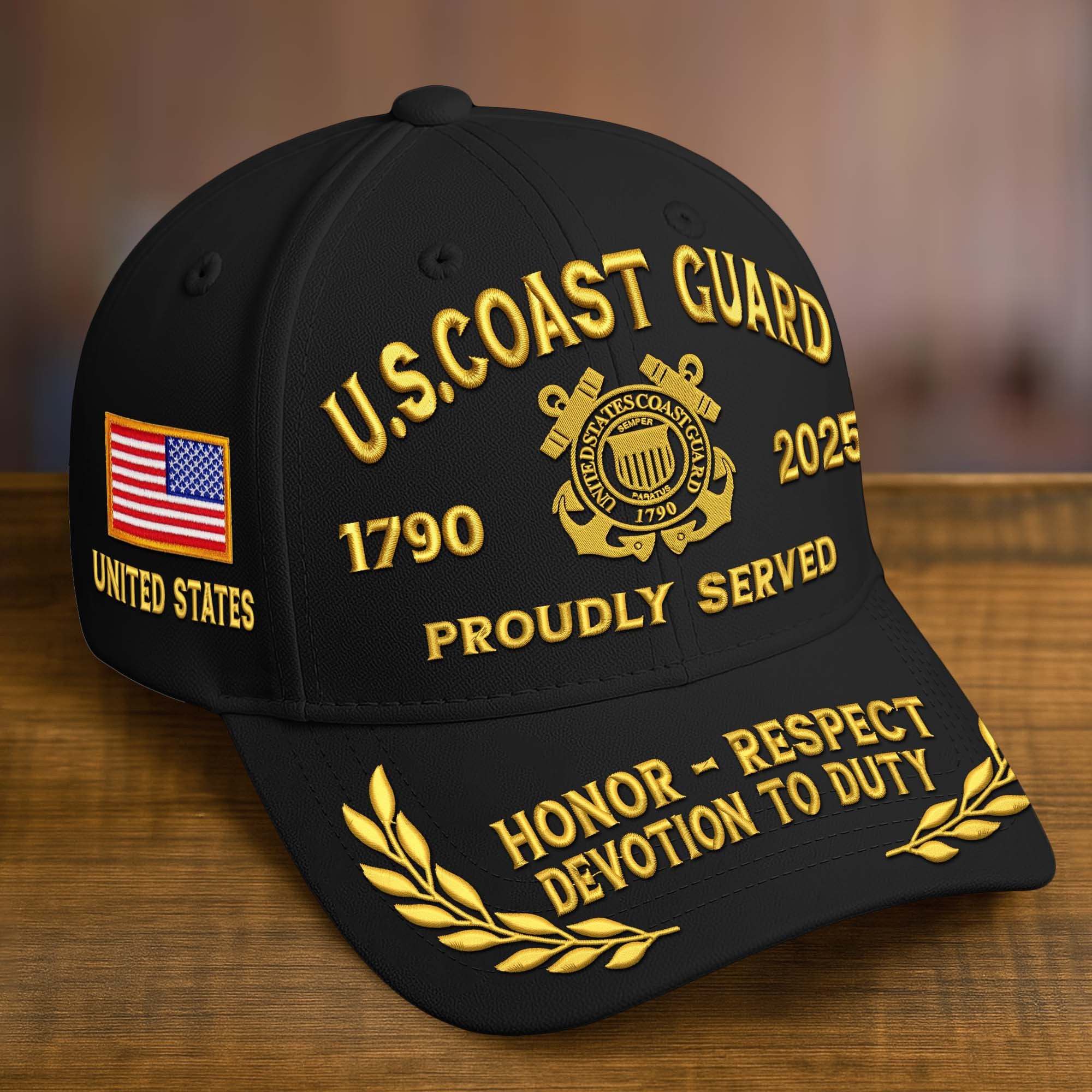 Premium Custom Name, Rank, Embroidered US Veterans Hats CPVC090704, 250th Anniversary, Gift For US Veterans, Gifts On Veterans Day.