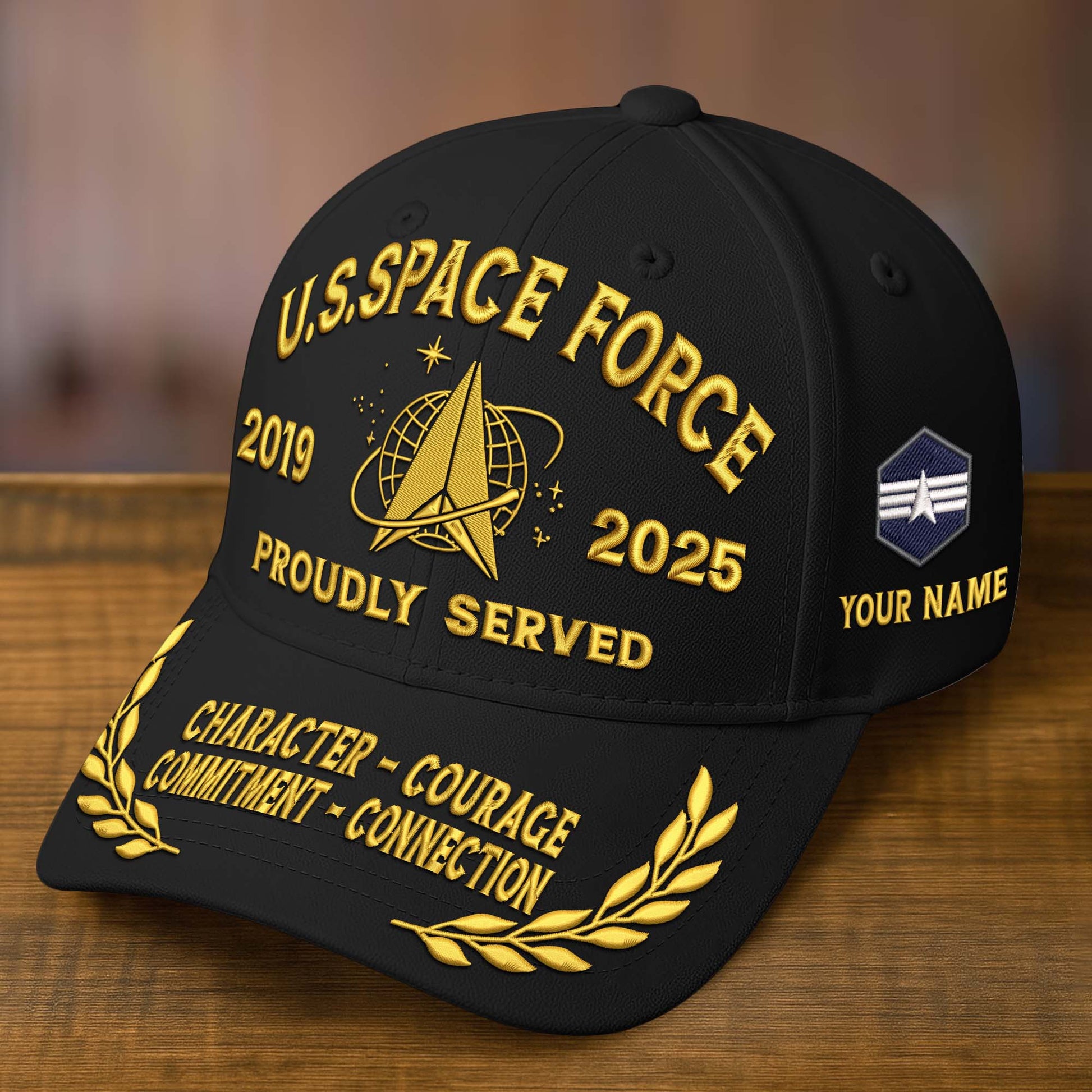 Premium Custom Name, Rank, Embroidered US Veterans Hats CPVC090704, 250th Anniversary, Gift For US Veterans, Gifts On Veterans Day.