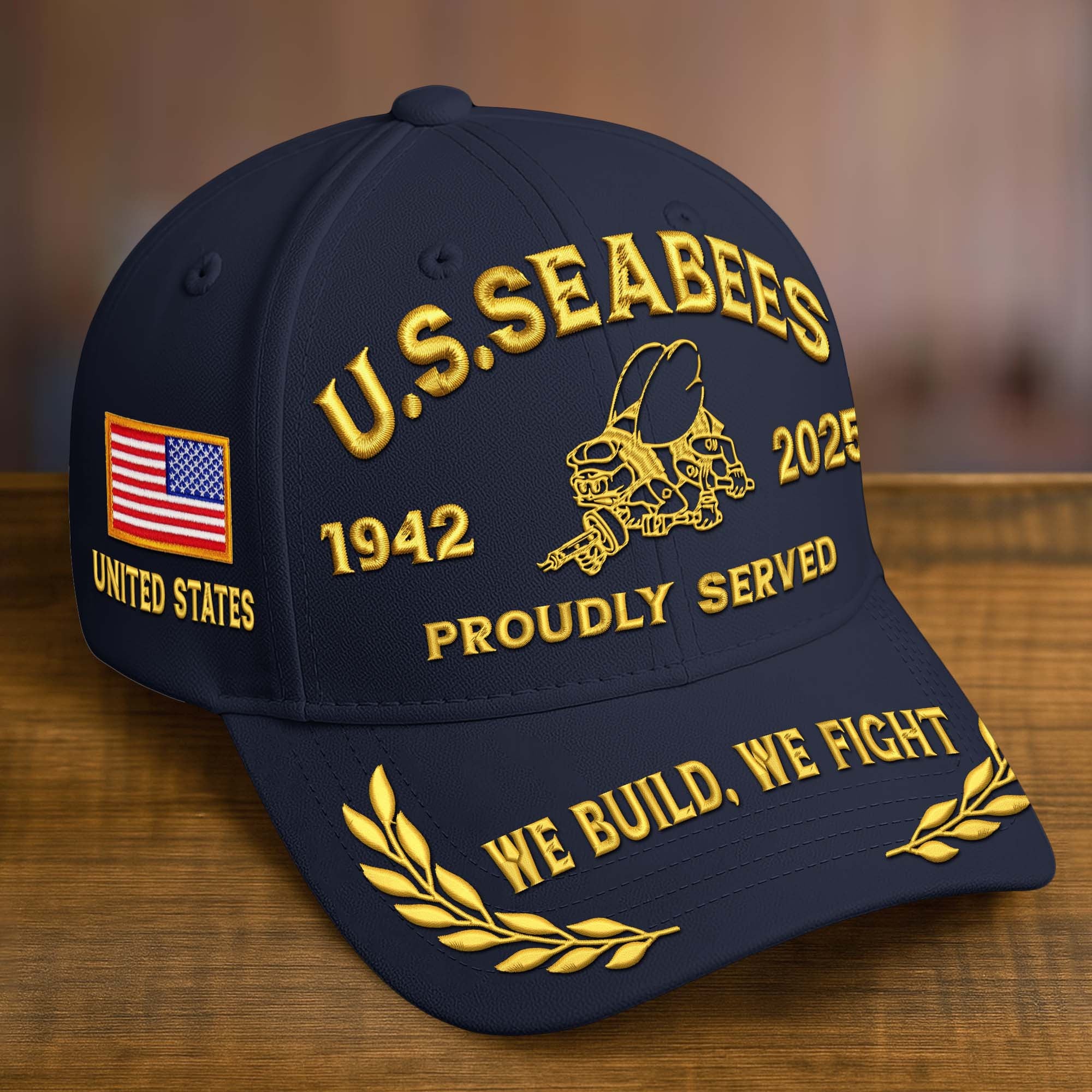 Premium Custom Name, Rank, Embroidered US Veterans Hats CPVC090702, 250th Anniversary, Gift For US Veterans, Gifts On Veterans Day.