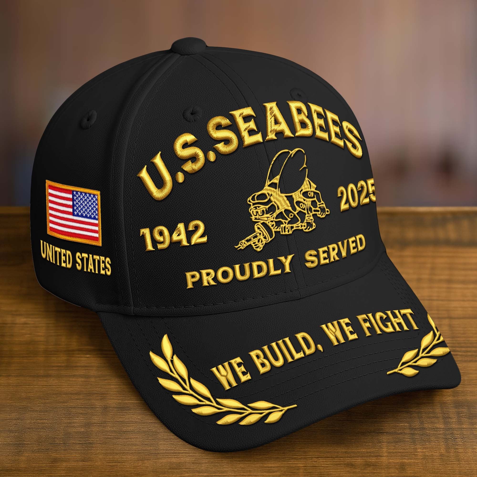 Premium Custom Name, Rank, Embroidered US Veterans Hats CPVC090704, 250th Anniversary, Gift For US Veterans, Gifts On Veterans Day.