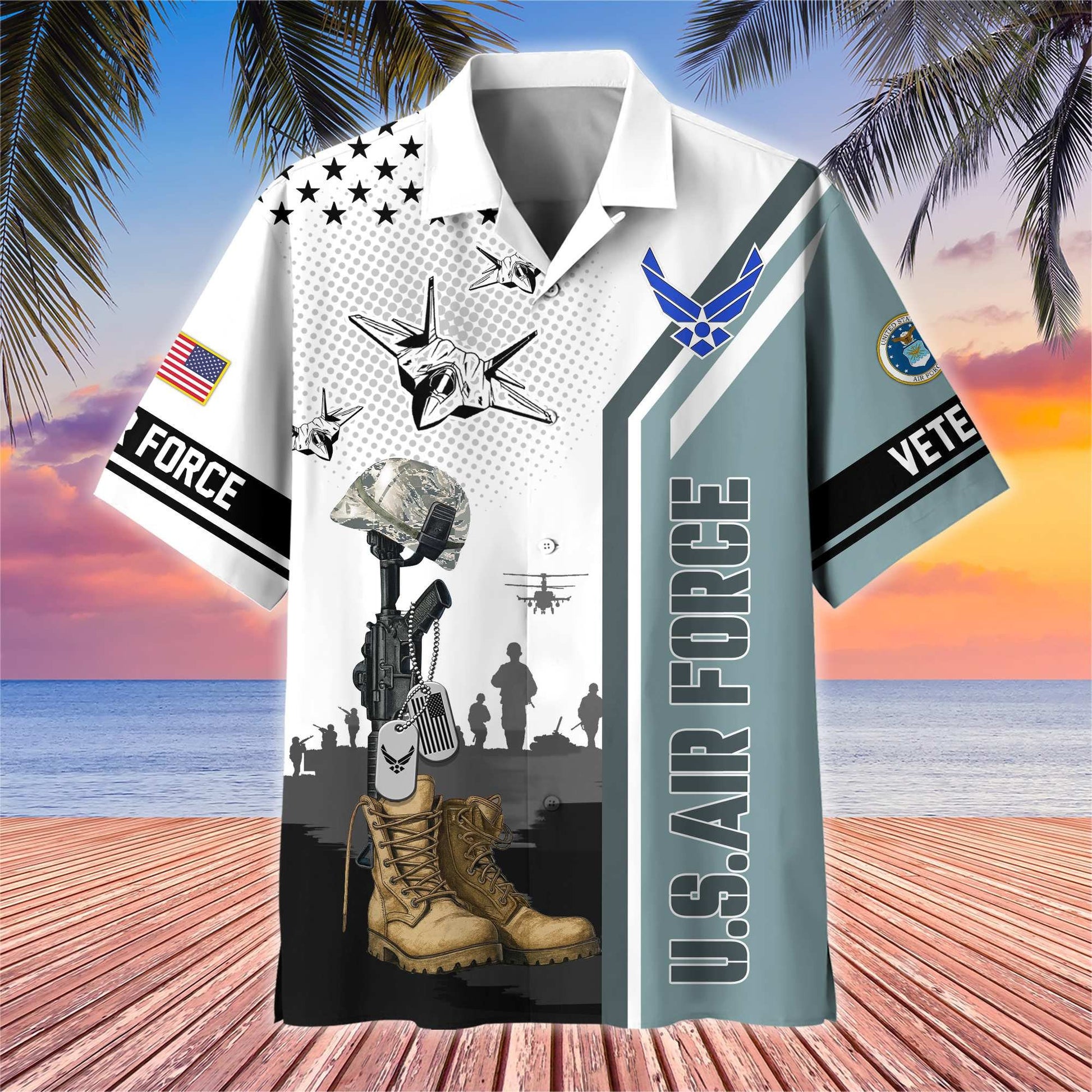 Premium US Veterans Hawaiian Shirt BPHN110711, Gifts For US Veterans, Gifts On Veterans Day.
